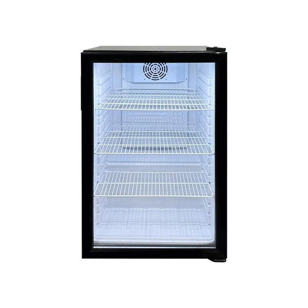 Omcan  RS-CN-0098 19″ Black Countertop Display Refrigerator with 3.5 cu.ft. (98 L) Capacity – 110V, 95W - Continental Restaurant Equipment