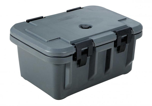 Gray insulated food pan carrier with 8″ depth item: 80162