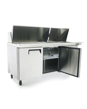 Atosa MSF8308GR - 72" Mega Top Refrigerated Sandwich / Salad Prep Table - Continental Restaurant Equipment