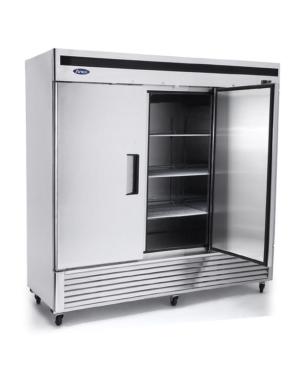 Atosa MBF8508 - 82" Reach In Refrigerator - 3 Door - Bottom Mount Compressor - Continental Restaurant Equipment