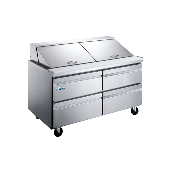 Glacier 60" Mega Top Prep Table With Drawers
