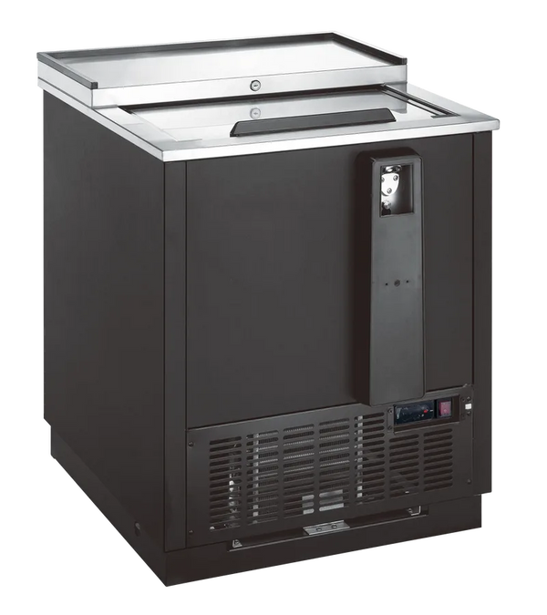 Omcan  BB-CN-0005-HC 26" Reach-In Beer Bottle Cooler With 5 cu. ft. Capacity - Continental Restaurant Equipment