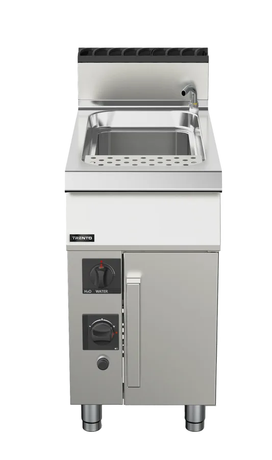Omcan  CE-IT-0045PLUS Trento CE-IT-0045PLUS 12 Gallon Single Tank Natural Gas Pasta Cooker – 78,000 BTU