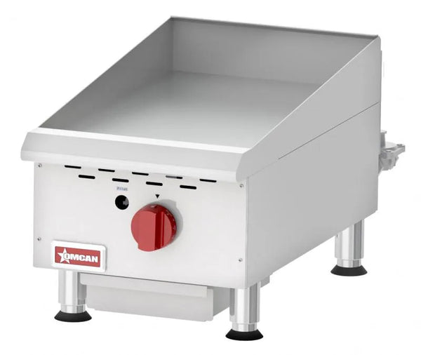 Omcan  CE-CN-G15TPF Countertop Stainless Steel Gas Griddle 1 Burner with Thermostatic Control – 30,000 BTU