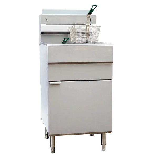 Omcan  CE-CN-0032-FP 65-70 lb. Propane Gas Floor Fryer – 150,000 BTU