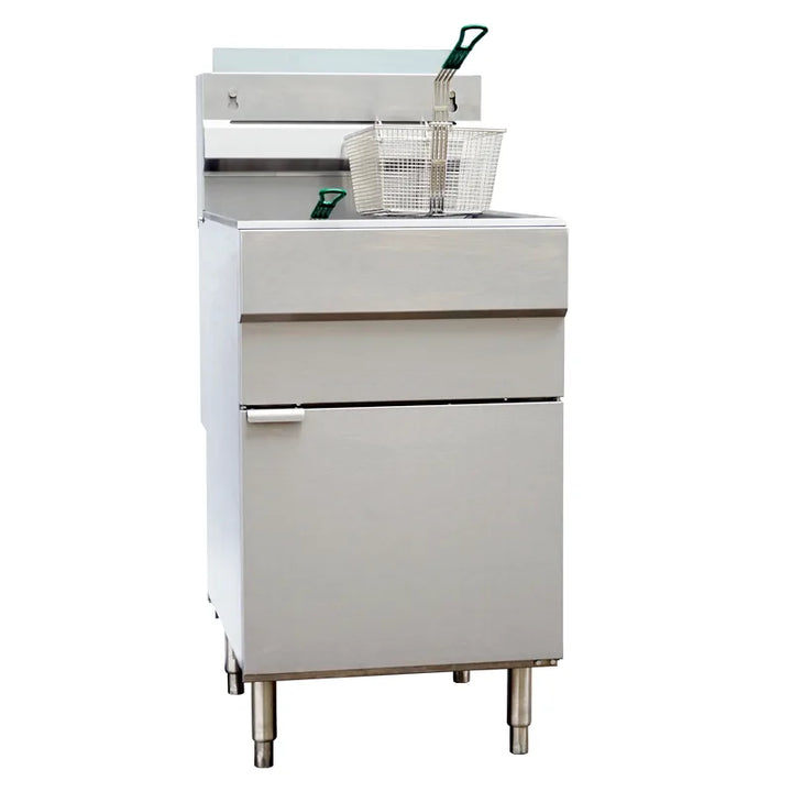 Omcan  CE-CN-0032-FP 65-70 lb. Propane Gas Floor Fryer – 150,000 BTU - Continental Restaurant Equipment