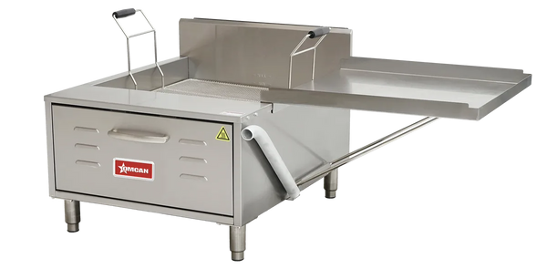 Omcan  CE-CN-0030-FN Countertop Donut/ Funnel Cake Deep Fryer 30 lb. Oil Capacity 50,000 BTU – Natural gas