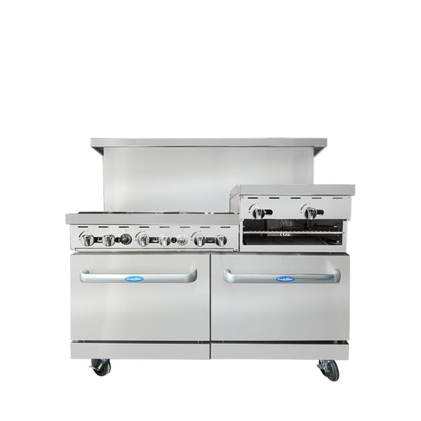 Atosa AGR-6B-24RGB – 60″ Range with Raised Griddle / Broiler - Continental Restaurant Equipment