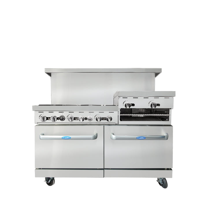 Atosa AGR-6B-24RGB – 60″ Range with Raised Griddle / Broiler - Continental Restaurant Equipment