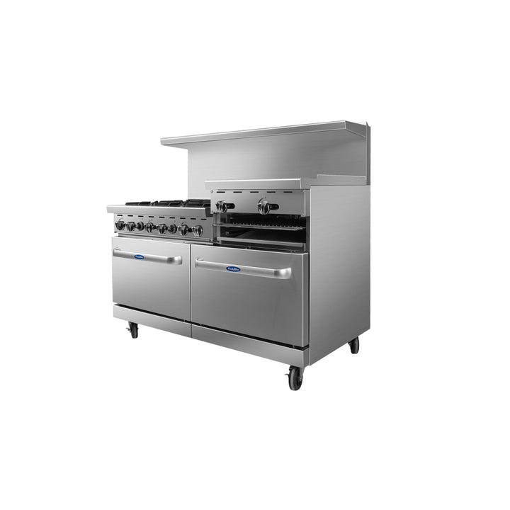 Atosa AGR-6B-24RGB – 60″ Range with Raised Griddle / Broiler - Continental Restaurant Equipment