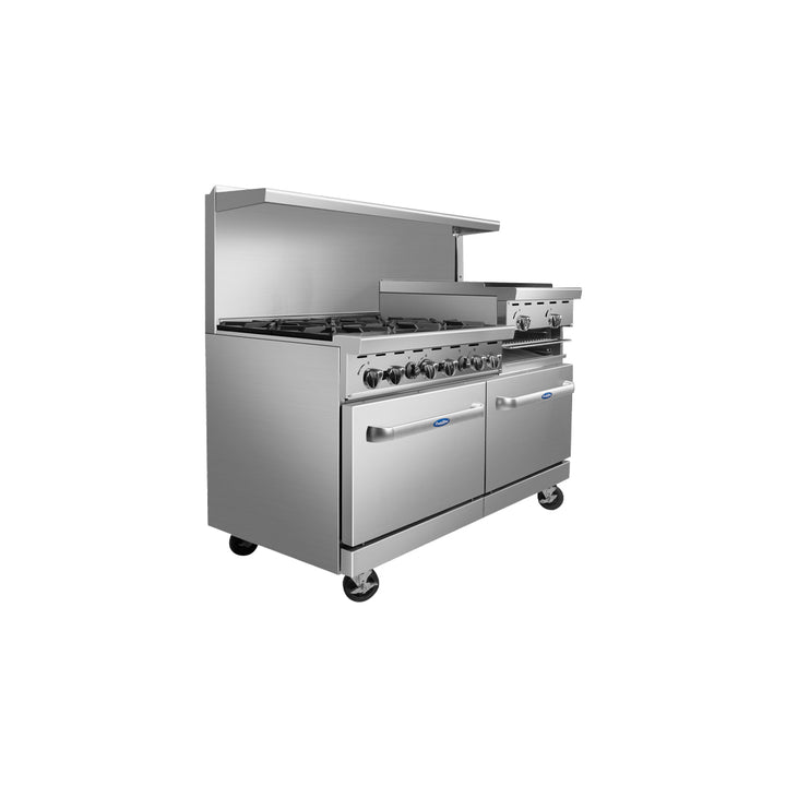 Atosa AGR-6B-24RGB – 60″ Range with Raised Griddle / Broiler - Continental Restaurant Equipment