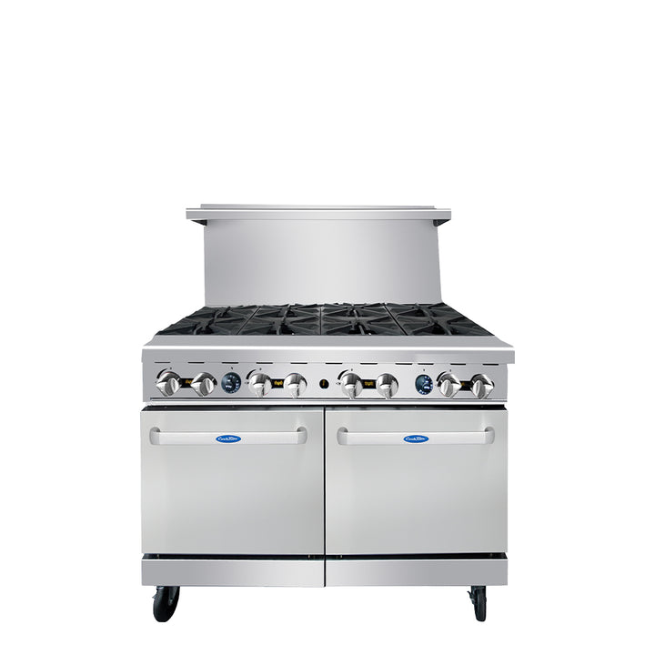 Atosa AGR-8B — 48″ Gas Range with Eight (8) Open Burners - Continental Restaurant Equipment