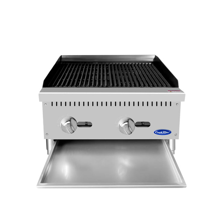 CookRite ATCB-24, 24 Inch Charbroiler, Natural gas, ETL - Continental Restaurant Equipment