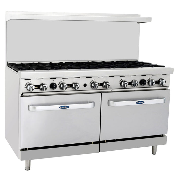 Atosa AGR-10B 60" Gas Range 10 Burners and 2 Ovens - Continental Restaurant Equipment
