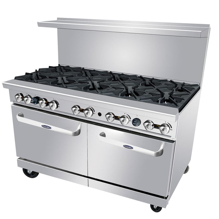 Atosa AGR-10B 60" Gas Range 10 Burners and 2 Ovens - Continental Restaurant Equipment