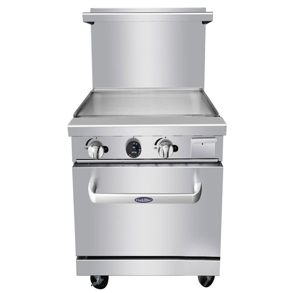 AGR-24G 24″ Gas Range Single Oven Stainless steel - Continental Restaurant Equipment