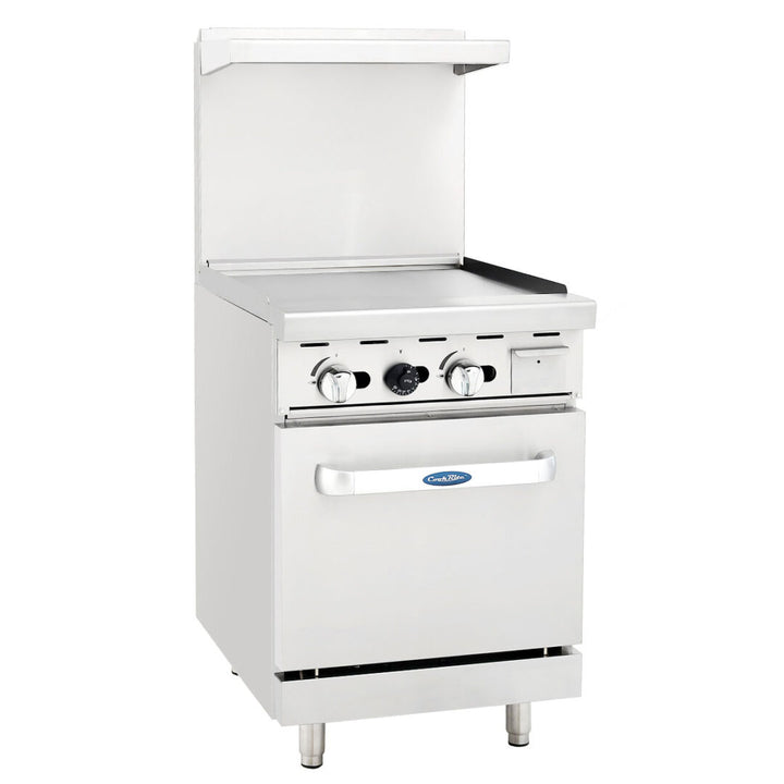 AGR-24G 24″ Gas Range Single Oven Stainless steel - Continental Restaurant Equipment