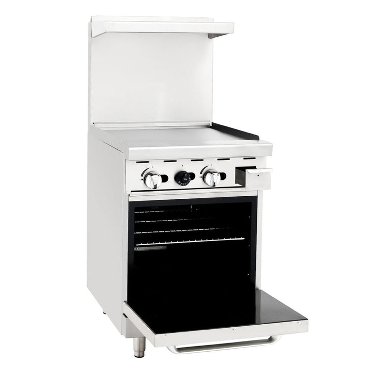 AGR-24G 24″ Gas Range Single Oven Stainless steel - Continental Restaurant Equipment