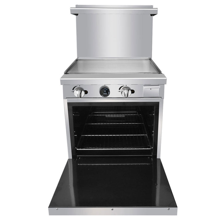 AGR-24G 24″ Gas Range Single Oven Stainless steel - Continental Restaurant Equipment