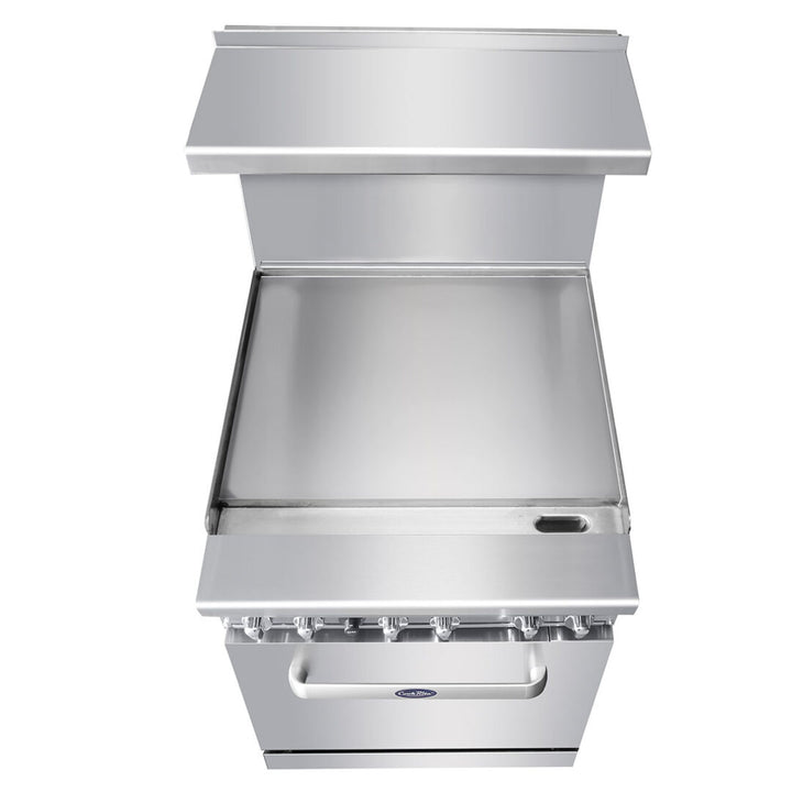AGR-24G 24″ Gas Range Single Oven Stainless steel - Continental Restaurant Equipment