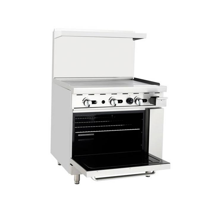 AGR-36G 36″ Gas Range Single Oven Stainless steel - Continental Restaurant Equipment