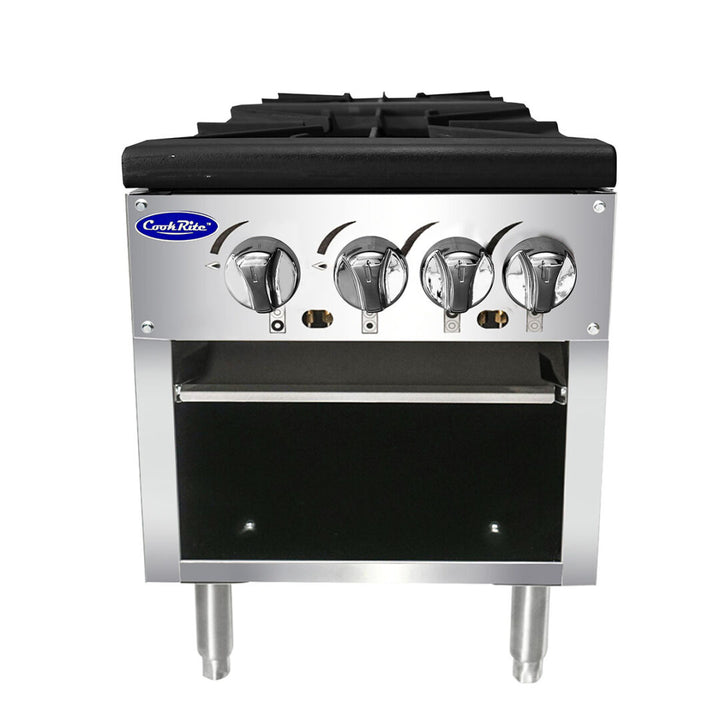 CookRite ATSP-18-2 18” Double Stock Pot Stove - Continental Restaurant Equipment