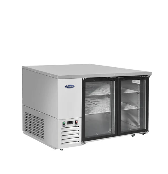 Atosa SBB48GGRAUS1 48” Glass Door Back Bar Cooler Shallow Depth ...