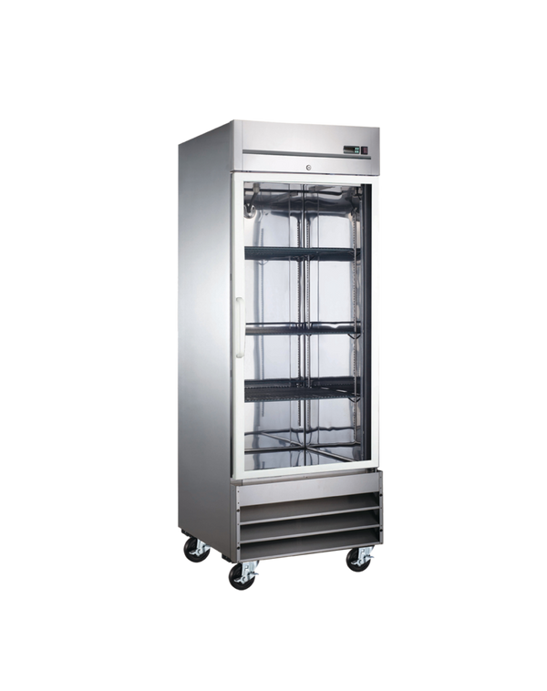 EFI F1-27GDSVCX-L Stainless Steel  Freezer X-LINE 27" Glass Single  Door L