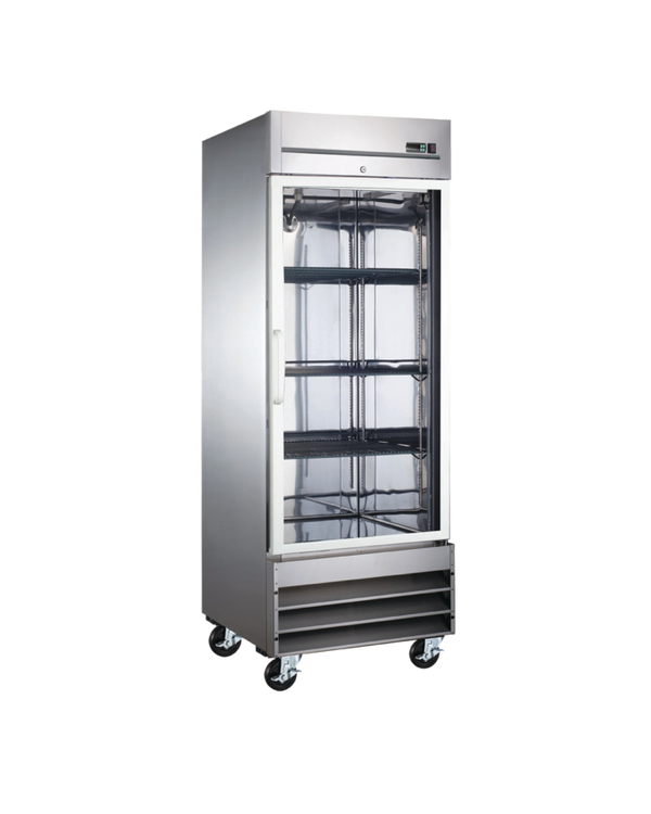 EFI C1-27GDSVCX-L Stainless Steel  Cooler X-LINE 27" Glass Single  Door L