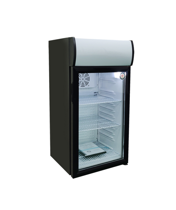 EFI C1-80GDCT-L Countertop-Glass-Door-Refrigerator