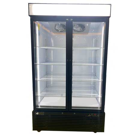 F2-48GD-IS Glass Door Merchandiser Freezer - 2 Doors