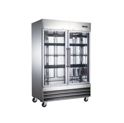 EFI C2-54GDCC Refrigerated Merchandiser - 2 Doors 54 Inches Wide - Continental Restaurant Equipment