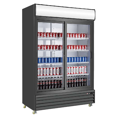EFI C2S-52.4GD Refrigerated Merchandiser - 2 Doors 52.4 Inches Wide - Continental Restaurant Equipment