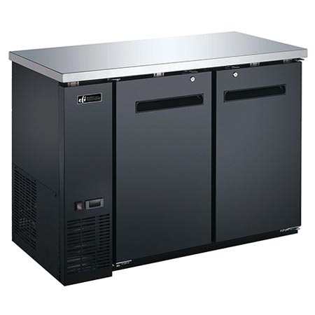 EFI CBBGD2-48CC Back Bar Solid Door Cooler 48 Inch Length