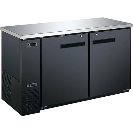 EFI CBBDR2-60CC Back Bar Solid Door Cooler 60 Inch Length - Continental Restaurant Equipment
