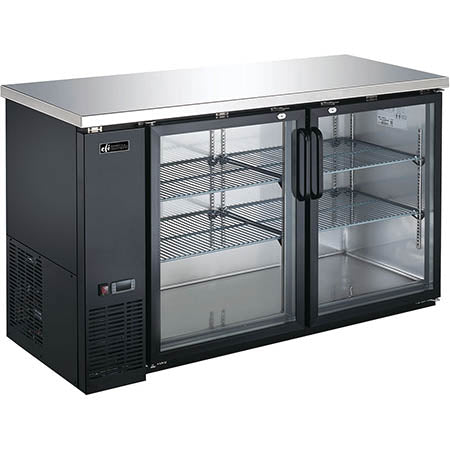EFI CBBGD2-60CC Back Bar Glass Door Cooler 60 Inch Length