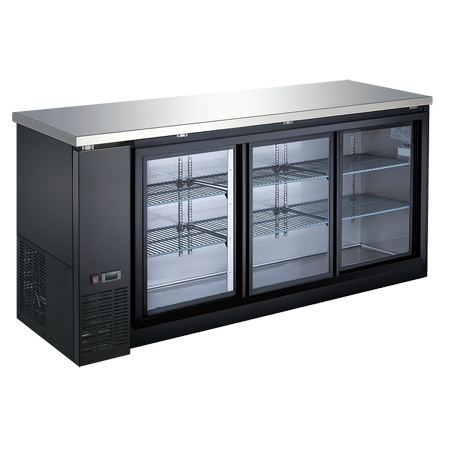 EFI CBBGDS3-72CC Back Bar Sliding Glass Door Coolers