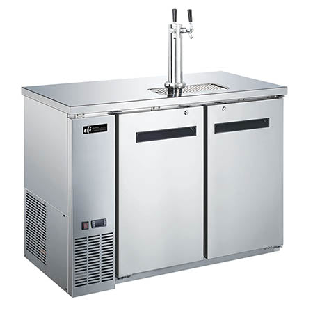 EFI CBBSDD2-48CC Back Bar Direct Draw Coolers -stainless Steel