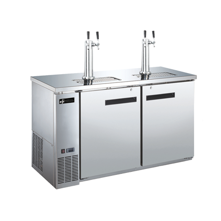 EFI CBBSDD2-60CC Back Bar Direct Draw  Dispensing Cooler - S/S 60"