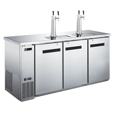 EFI CBBSDD3-72CC Back Bar Direct Draw Cooler 72 Inch Length