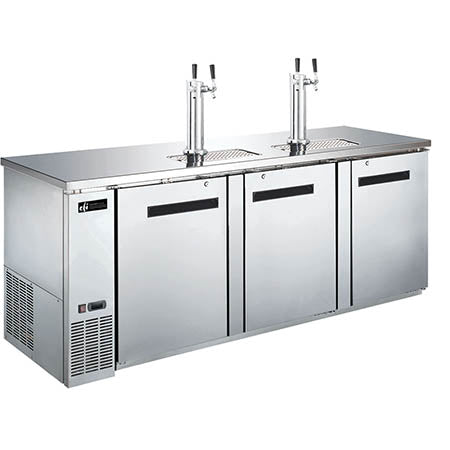 EFI CBBSDD3-90CC Back Bar Direct Draw Cooler 90 Inch Length