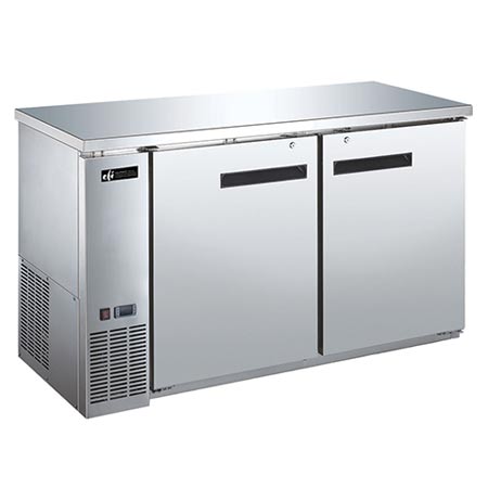 EFI CBBSDR2-60CC Back Bar Solid Door Cooler 60 Inch Length