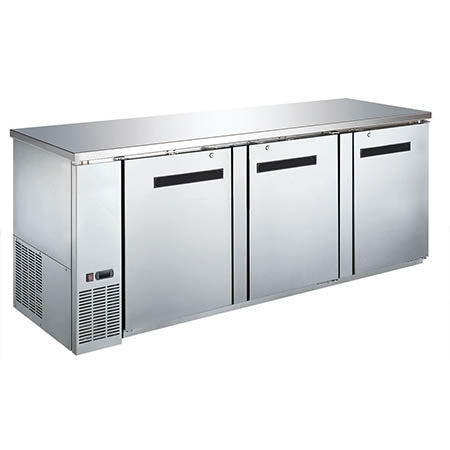 EFI CBBSDR3-90CC Back Bar Solid Door Cooler 90 Inch Length