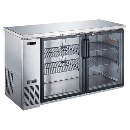 EFI CBBSGD2-60CC Back Bar Glass Door Cooler 60 Inch Length