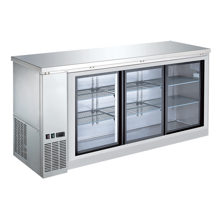 EFI CBBSGDS3-72CC Back Bar Sliding Glass Door Coolers