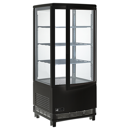 EFI CGCM-1738-B Square Glass Refrigerated Display Case 17 Inch Length