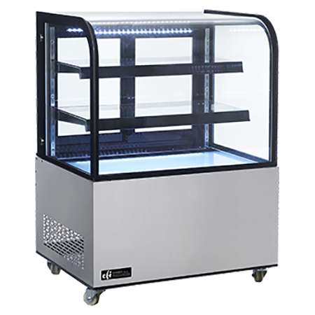 EFI CGCM-3648 Square Glass Refrigerated Display Case 36 Inch Length