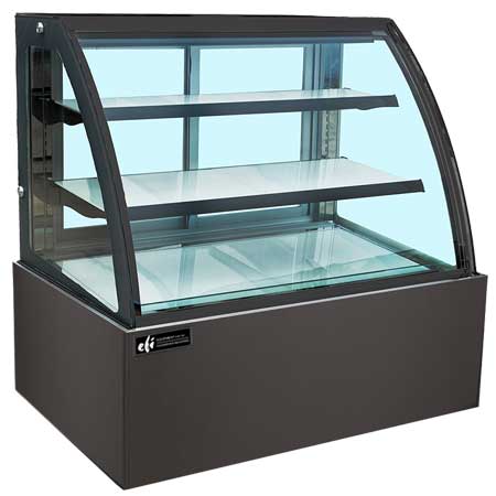 EFI CGCM-5947 Curved Glass Refrigerated Display Case Case 59 Inch Length