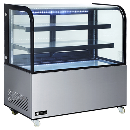 EFI CGCM-6048 Curved Glass Refrigerated Display Case 60 Inch Length