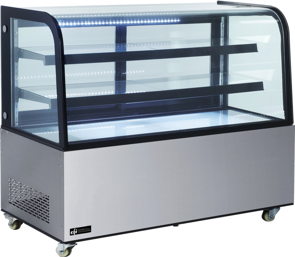 EFI CGCM-7348 Curved Glass Refrigerated Display Case